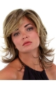 Lace Front Wavy Synthetic Pleasing Medium Wigs