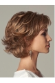 Traditiona Blonde Wavy Chin Length Human Hair Wigs