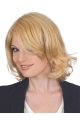 Blonde Wavy Chin Length Lace Front Wigs