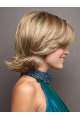 Amazing Chin Length Wavy Blonde Exquisite Layered Wigs