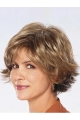 Modern Brown Wavy Chin Length Synthetic Wigs