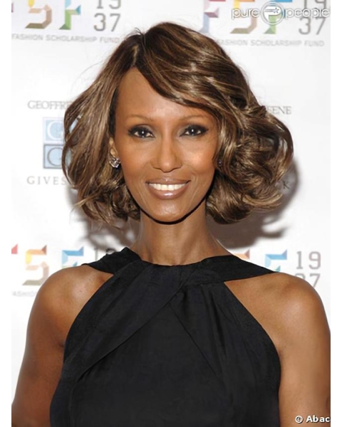 Iman Beautiful Elegante Lace Front Wig Top Quality Synthetic Hair Wigs