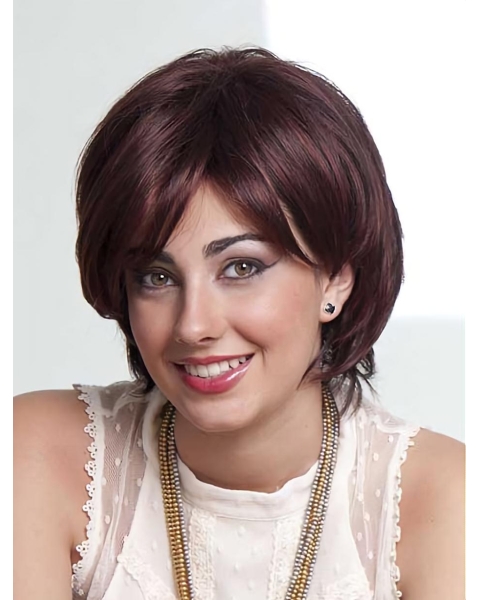 Fashional Wavy Red Layered Affordable Wigs