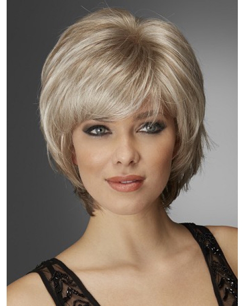 Fabulous Chin Length Wavy Blonde Bobs Popular Wigs