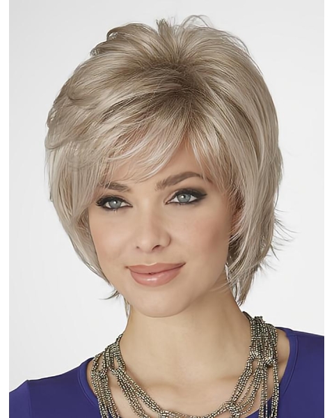 Fashional Chin Length Wavy Blonde Bobs Fantastic Wigs