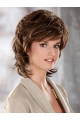 Tempting Brown Wavy Chin Length Classic Wigs