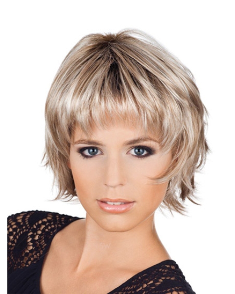 Incredible Wavy Bobs Blonde Short Wigs