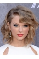 Lace Front Chin Length Brown Wavy Bobs Taylor Swift Wigs