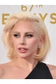 Wavy Blonde Lace Front Chin Length Bobs Lady Gaga Wigs