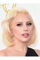 Wavy Blonde Lace Front Chin Length Bobs Lady Gaga Wigs