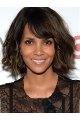 Wavy Brown Lace Front Chin Length Bobs Halle Berry Wigs