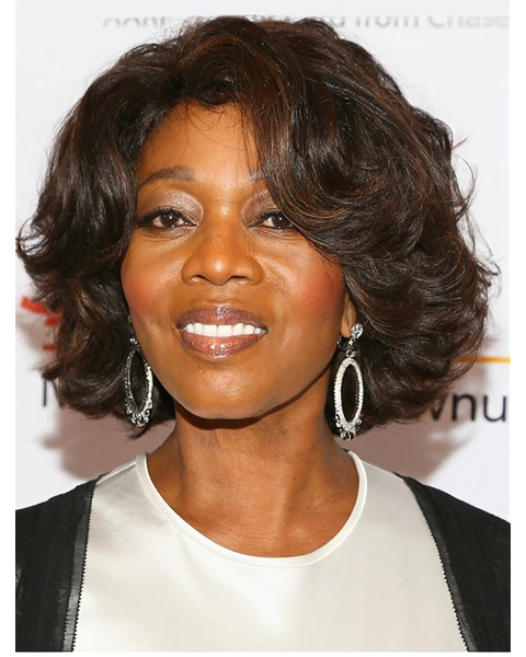 Bobs Wavy 12" Lace Front Alfre Woodard Wigs