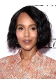 Wavy Chin Length Black Synthetic Kerry Washington Wigs