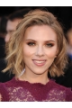 Wavy Chin Length Blonde Synthetic Scarlett Johansson Wigs