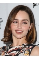 Wavy 12" Chin Length Brown Synthetic Emilia Clarke Wigs