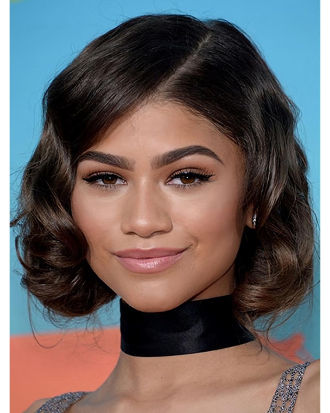 Lace Front 12" Wavy Chin Length Bobs Zendaya Wigs