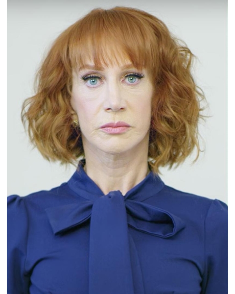 12" Lace Front Chin Length Synthetic Wavy Kathy Griffin Wigs