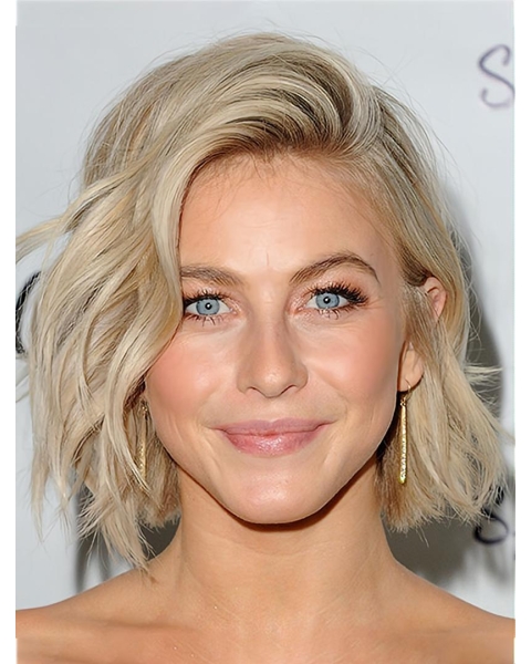 12" Capless Chin Length Synthetic Wavy Julianne Hough Wigs