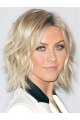 12" Capless Chin Length Remy Human Hair Wavy Julianne Hough Wigs