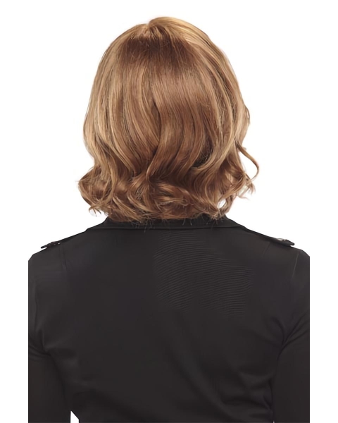 Sassy Remy Human Hair Monofilament Wavy Medium Wigs