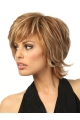 Refined Blonde Wavy Chin Length Wigs For Cancer