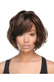 Easeful Auburn Wavy Chin Length African American Wigs