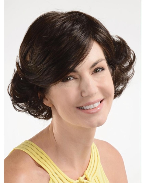 Cool Auburn Wavy Chin Length Wigs