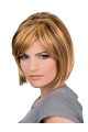 Blonde Graceful Wavy Remy Human Hair Medium Wigs