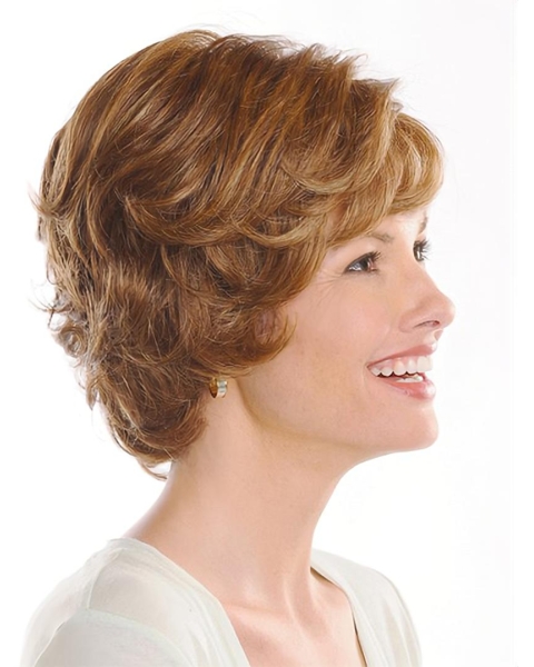 Monofilament Affordable Wavy Synthetic Medium Wigs