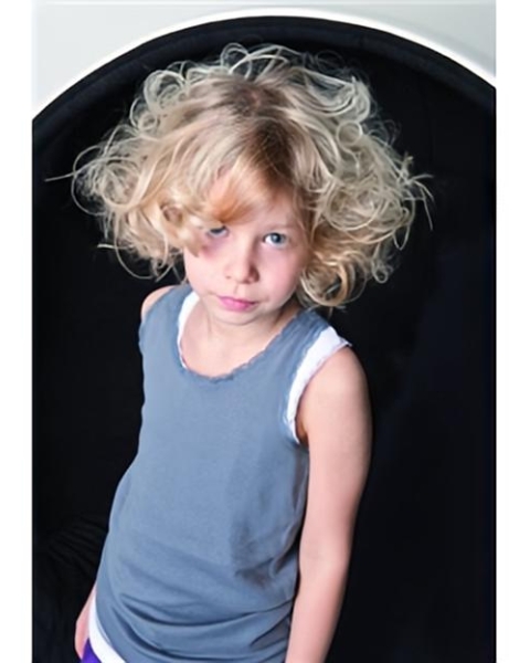 Fabulous Blonde Wavy Chin Length Kids Wigs