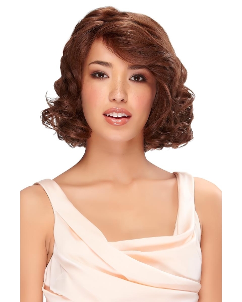 Cool Monofilament Wavy Chin Length Classic Wigs