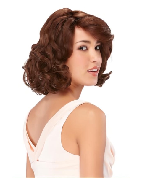 Cool Monofilament Wavy Chin Length Classic Wigs