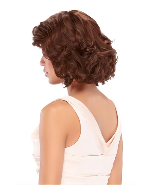 Cool Monofilament Wavy Chin Length Classic Wigs