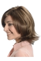 Fashionable Brown Wavy Chin Length Glueless Lace Front Wigs