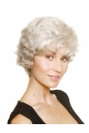 Impressive Wavy Chin Length Synthetic Grey Wigs