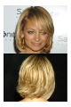 Exquisite Blonde Wavy Chin Length Celebrity Wigs