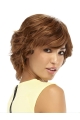 Glamorous Monofilament Wavy Chin Length Human Hair Wigs For Cancer