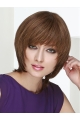 Straight Chin Length Brown Monofilament 10" Layered Lace Wig Buy