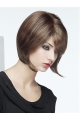 10" Straight Monofilament Brown Synthetic Chin Length Bob Style Wig