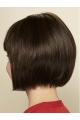 Black Straight Chin Length Bobs Monofilament Wig