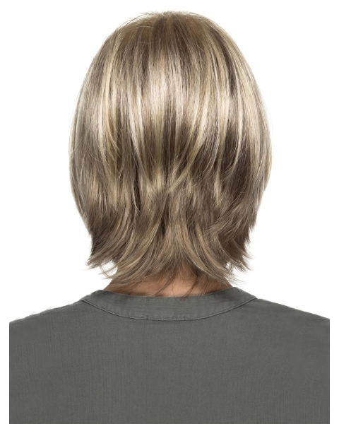 Synthetic Straight Capless Blonde Bobs 11" Ladies Wigs