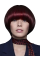 Remy Human Hair 10" Straight Chin Length Red Wigs Bobs