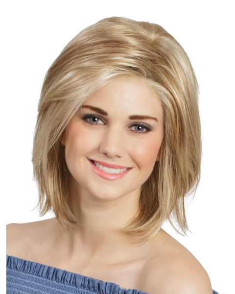 Monofilament Straight 12" Blonde Bob Wigs