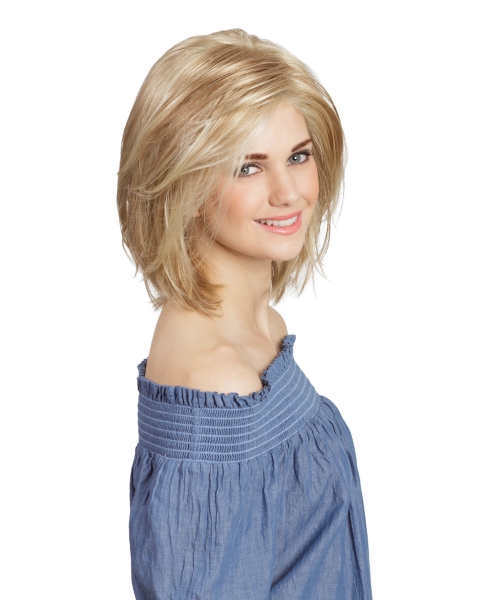 Monofilament Straight 12" Blonde Bob Wigs