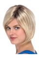 Blonde Bobs Straight Capless 8" Synthetic Hair