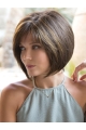 Straight Chin Length 10" Monofilament Bob Most Natural Looking Synthetic Wig