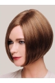 Ideal 10" Chin Length Straight Brown Bob Wigs