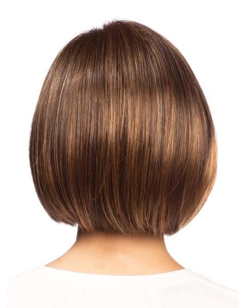 10" Chin Length Auburn Straight Fashionable Bob Wigs