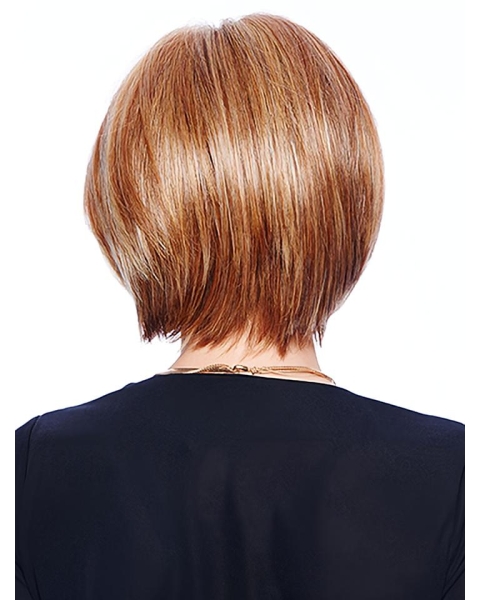 10" Straight Auburn Synthetic Bob Wigs