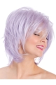 8" Lilac Capless Straight Bobs Fashion Wig